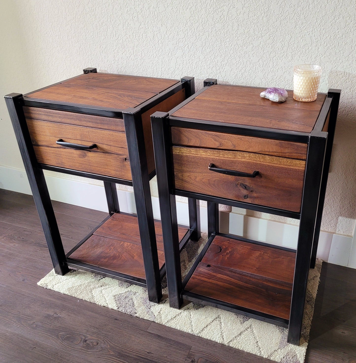 Single Drawer Side Tables - Sold in Pairs