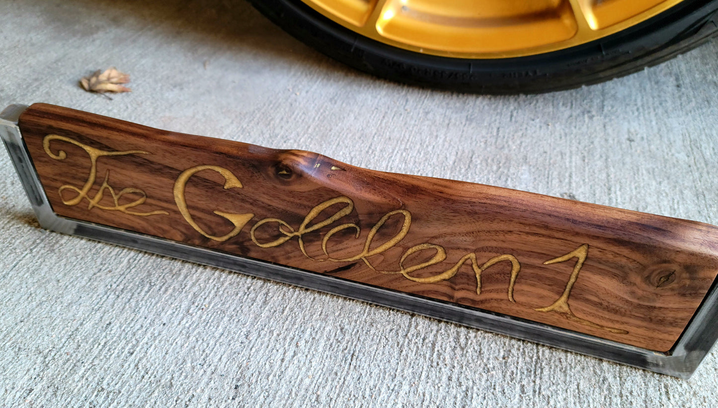 Made to Order! - Handmade Wood Signs - Your Name Gamertag Sports Team Whatever You Want - Real Metal & Wood