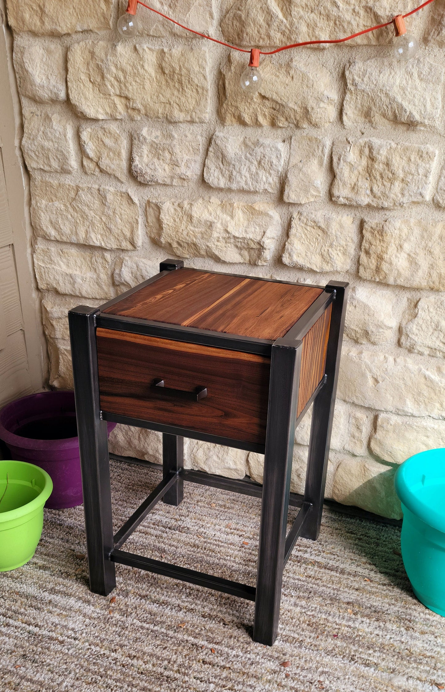 Industrial Rustic Side Tables or Nightstands - Handmade to your Specs