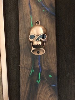 Made to Order! - Bottle Opener - Halloween Skull - Home Decor Epoxy Resin