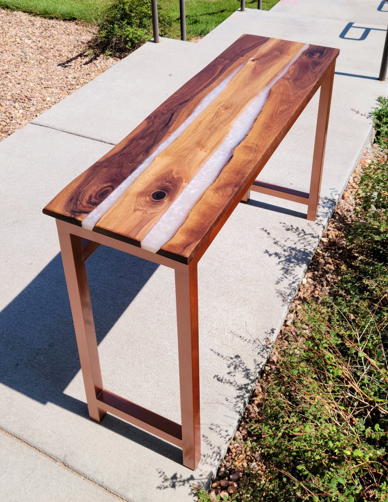 Custom Order! - Walnut Ghost Copper River Table - Made to Order by hand in Colorado!
