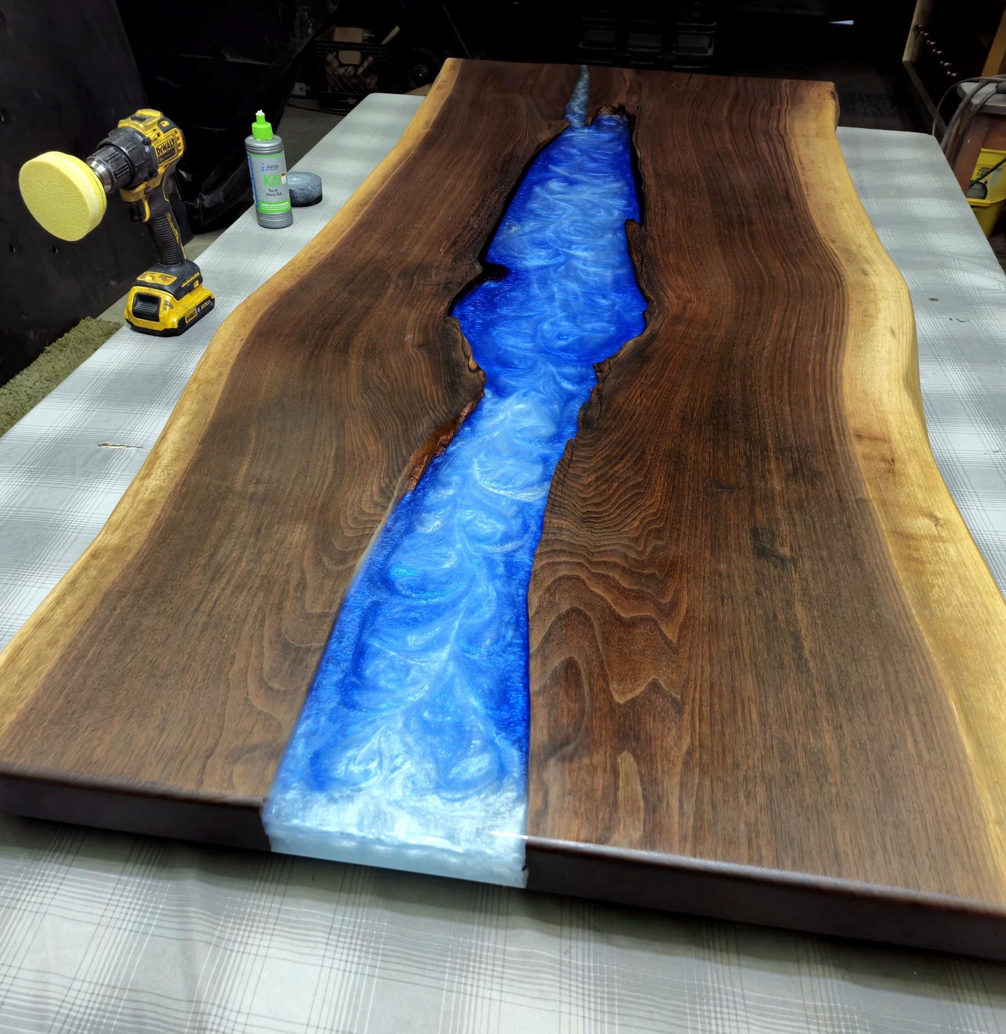 Epoxy River Table - Large Dining Room Table - New Home Furnishings