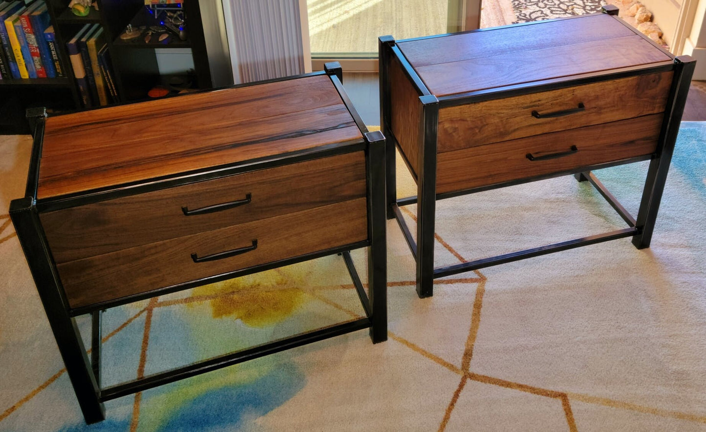 Farmhouse Industrial Nightstands - Made to Order