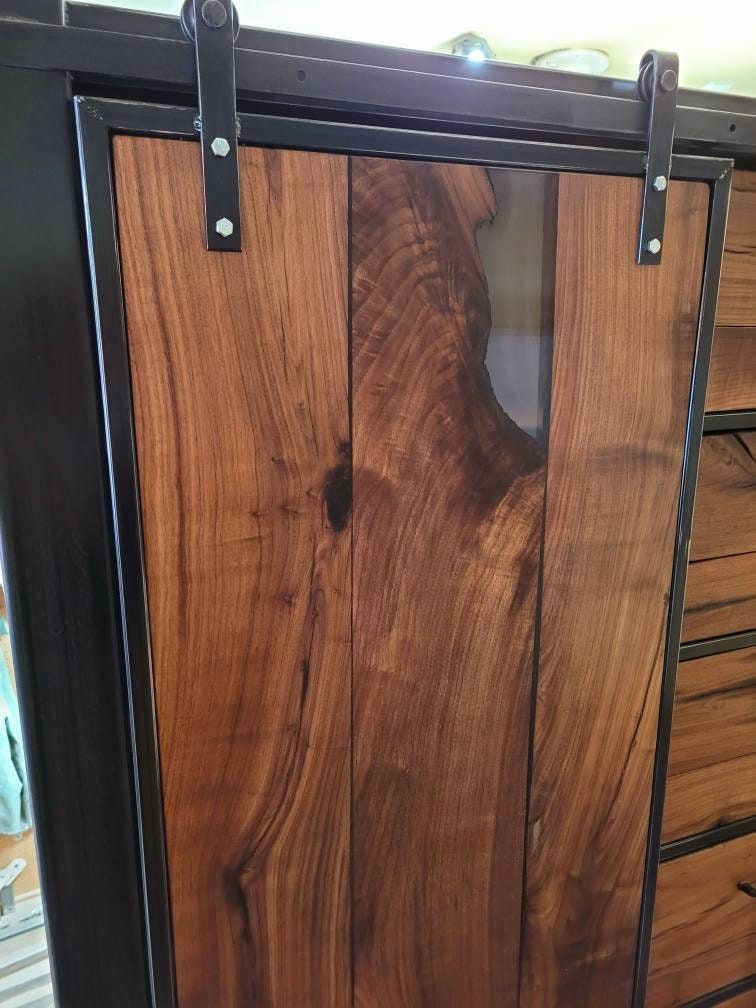 Start a Custom Order! - Oversized Barndoor Dresser - Handmade to Order - Black Walnut ~~~~First of two payments~~~~