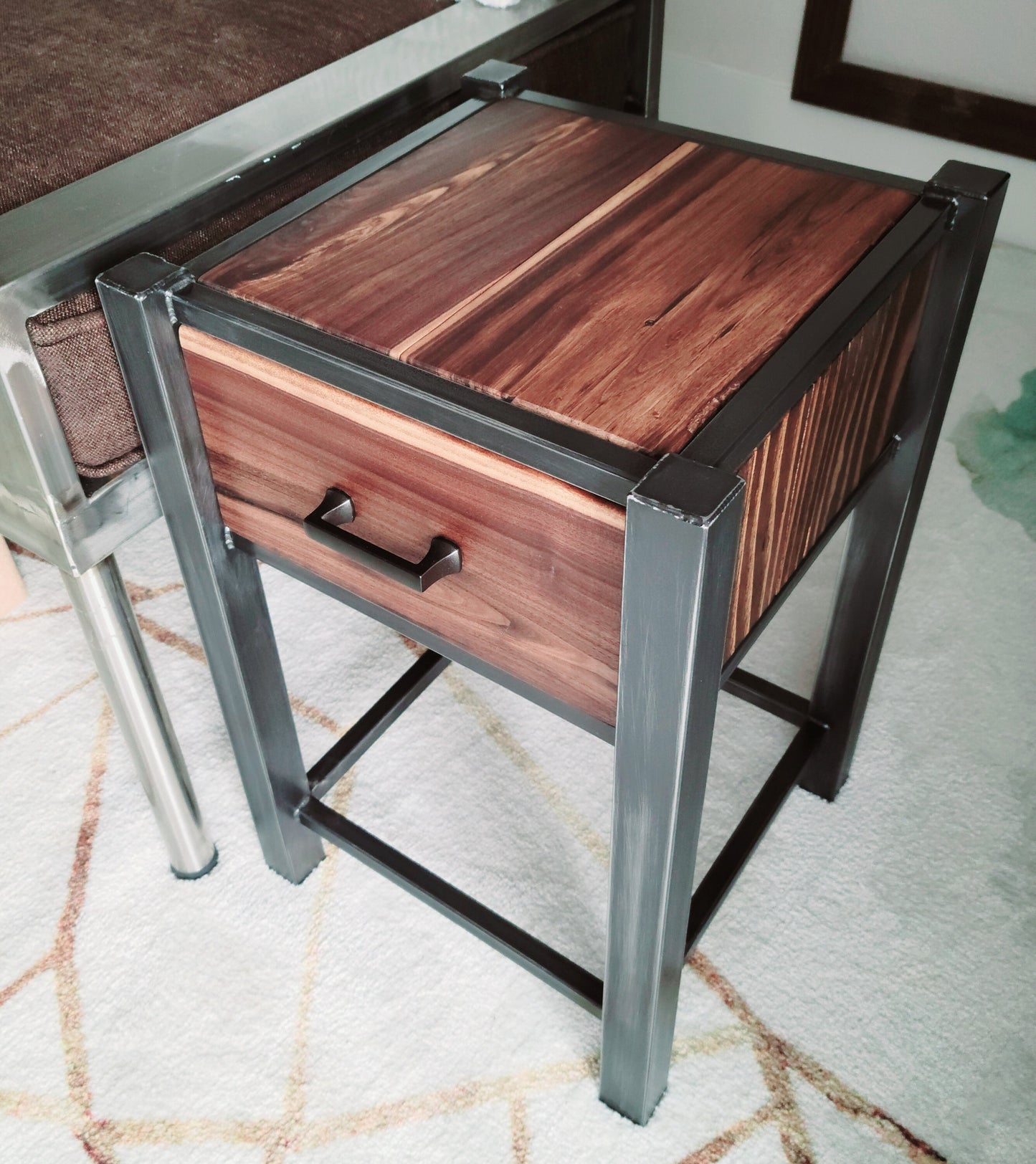 Industrial Rustic Side Tables or Nightstands - Handmade to your Specs