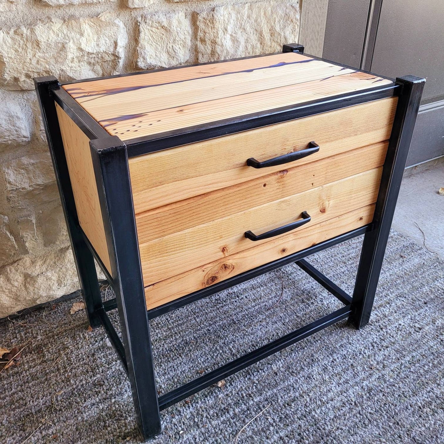 Farmhouse Industrial Nightstands - Made to Order
