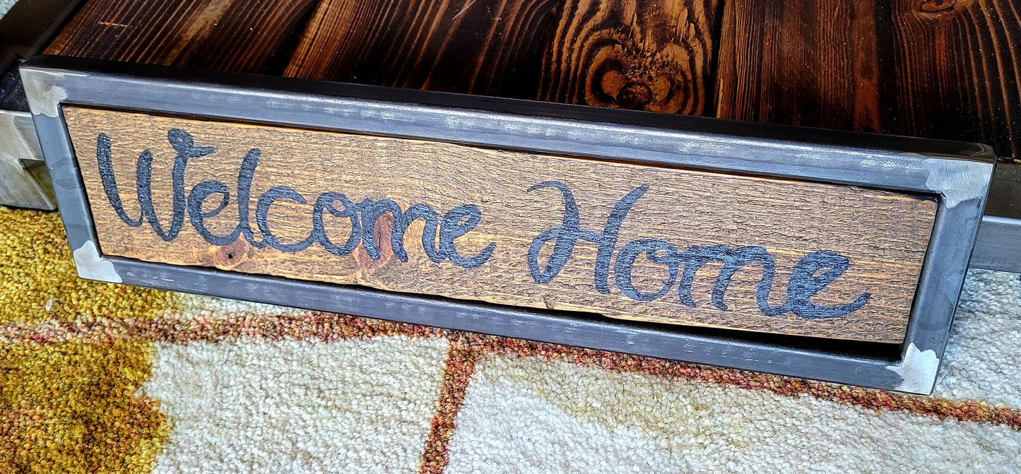 Ready to Ship - Welcome Home Sign - Custom Home Decor
