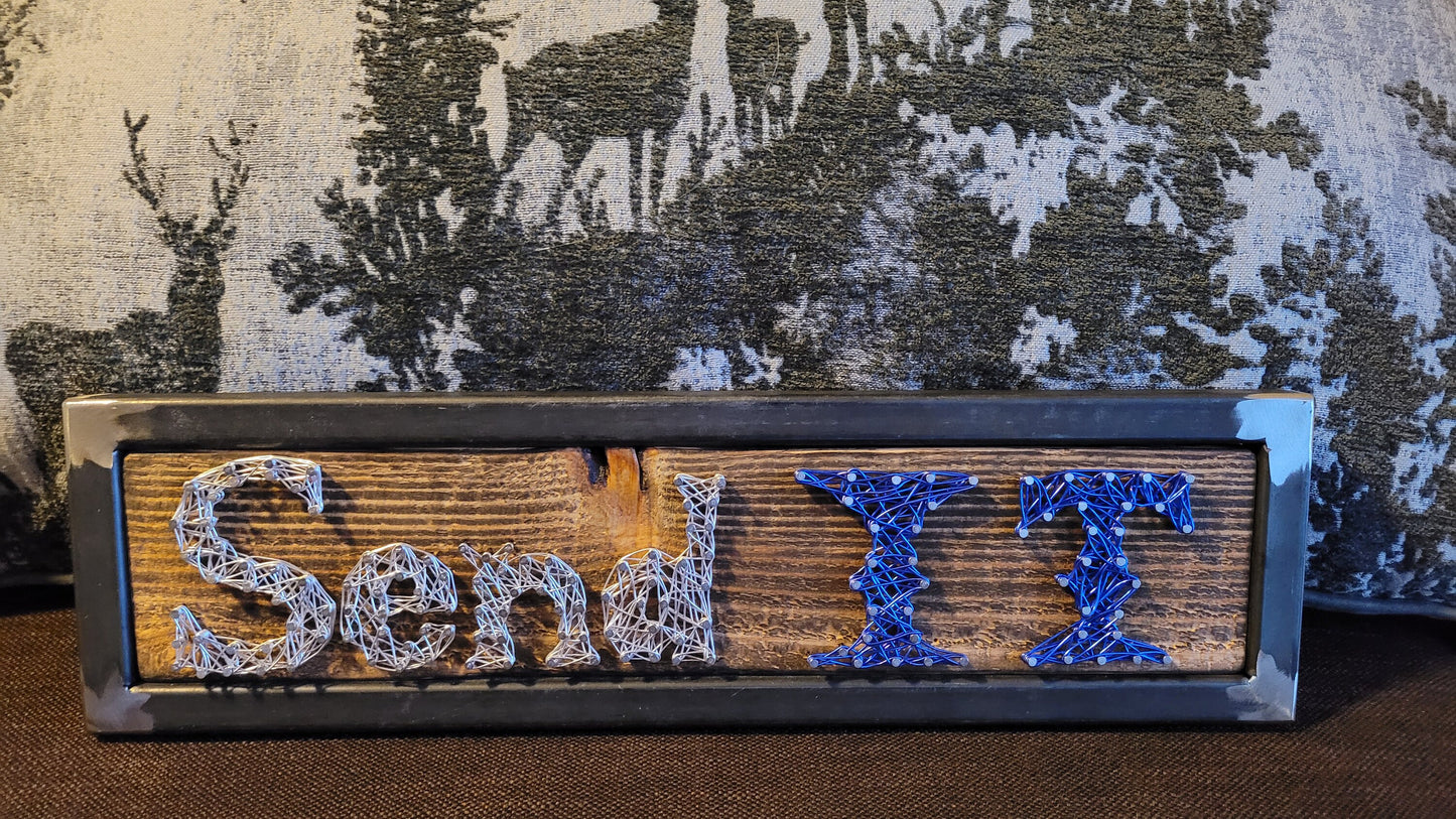 Ready to Ship! - Time to "Send IT" home decoration - Reclaimed Wood & Metal - Handmade - Fast Shipping