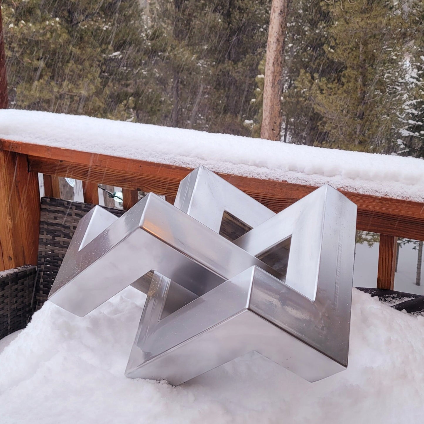 Made to Order - Oversized Infiniti Cube - Metal Knot - Handmade in Colorado