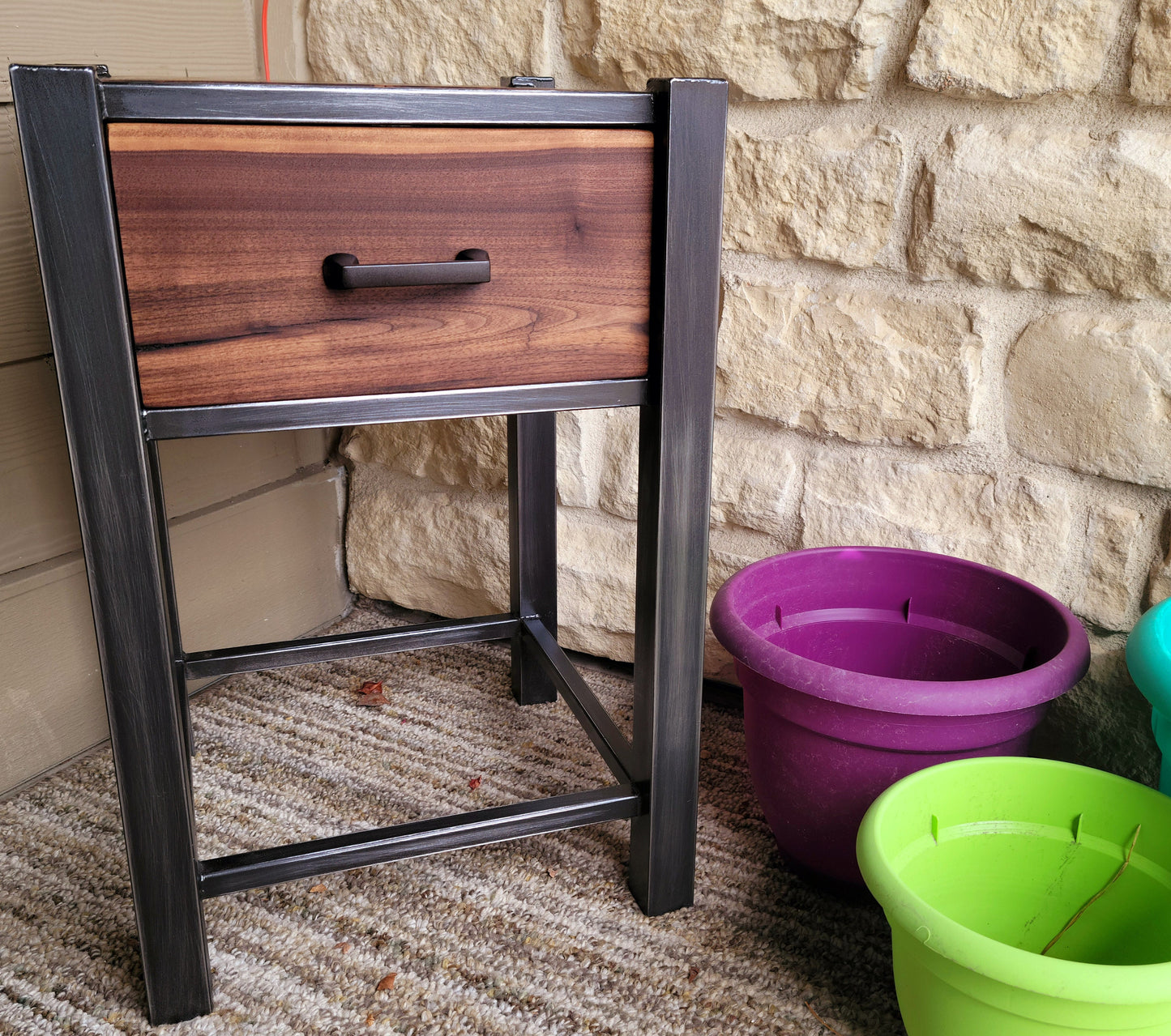 Industrial Rustic Side Tables or Nightstands - Handmade to your Specs