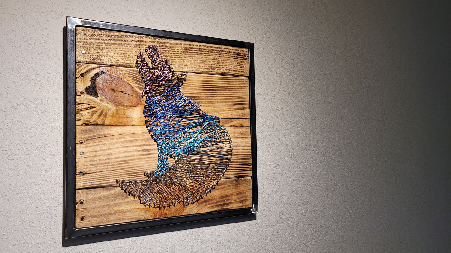 Made to Order! - Handmade Wolf Wall Art - Reclaimed Wood&Metal - Home Decor