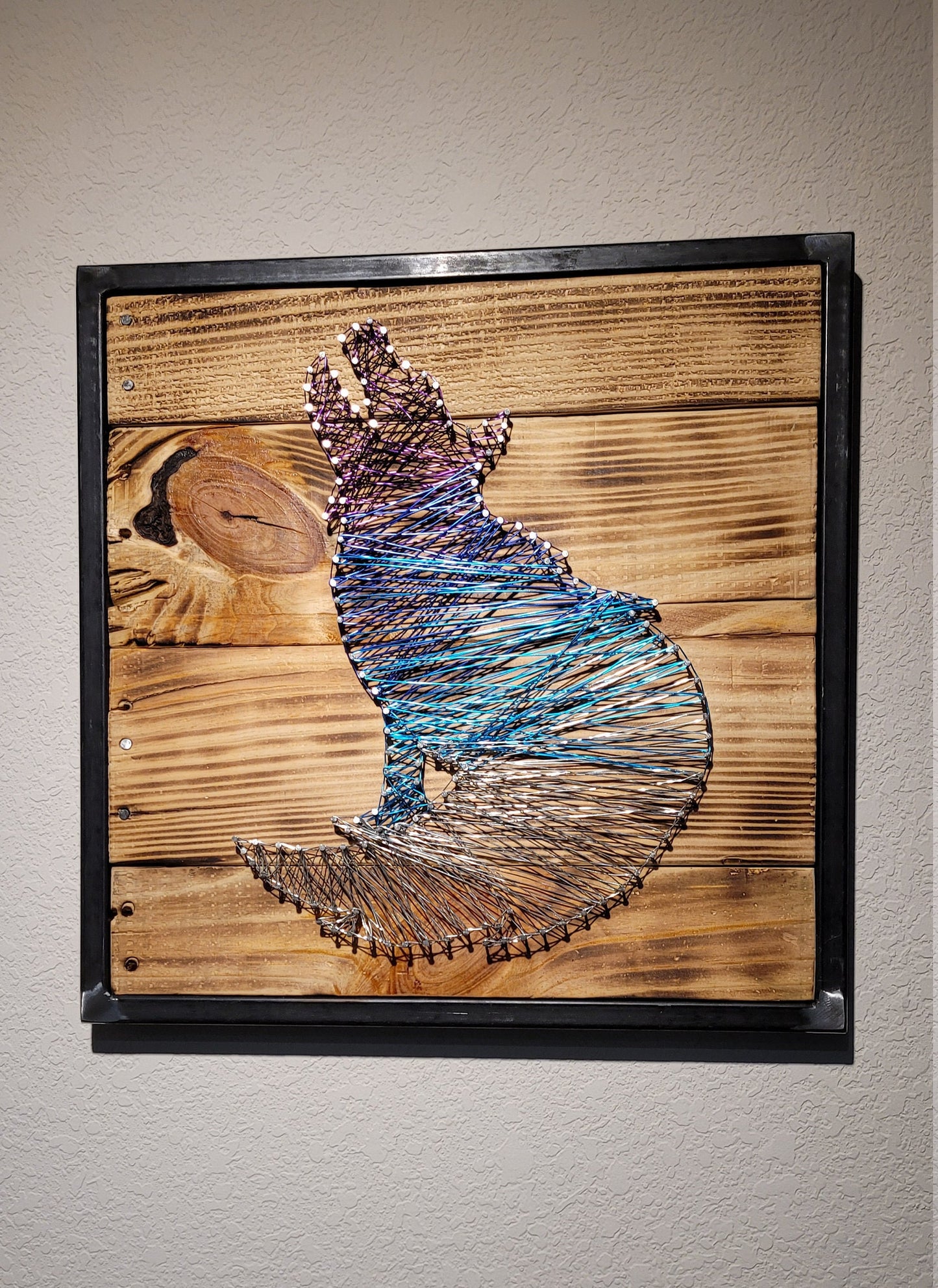Made to Order! - Handmade Wolf Wall Art - Reclaimed Wood&Metal - Home Decor