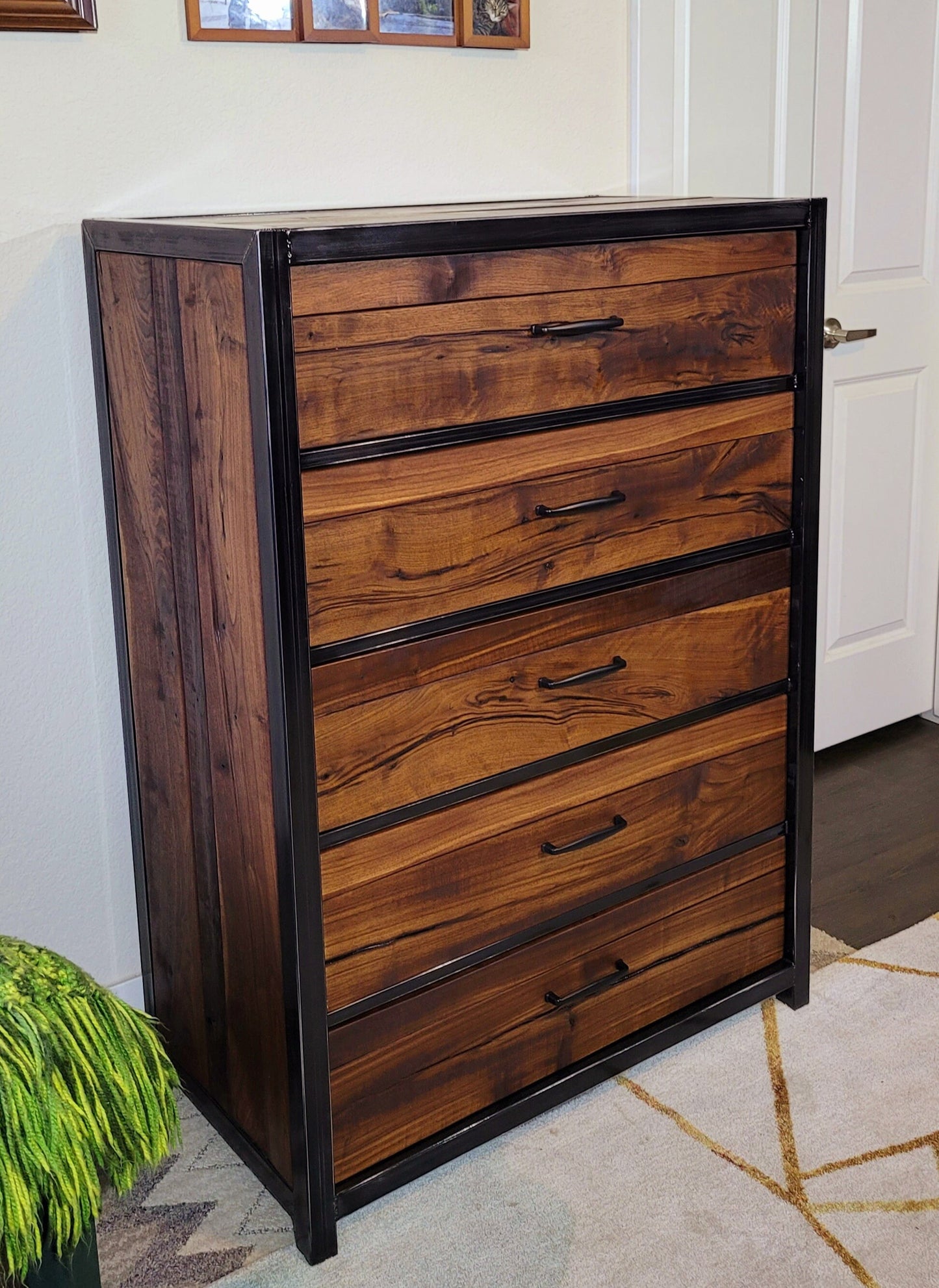 Made to Order~Vertical Dresser with Colored Epoxy Included~Handmade USA