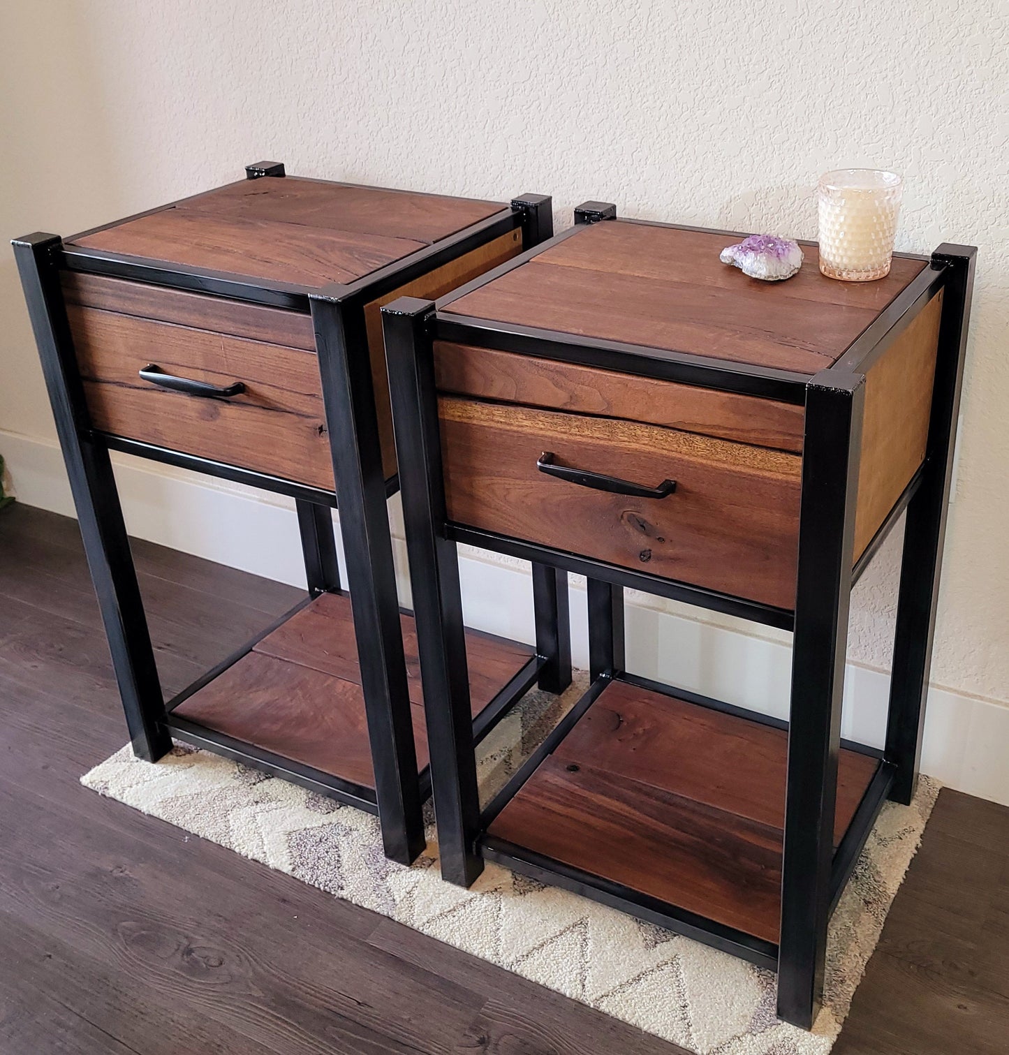 Single Drawer Side Tables - Sold in Pairs