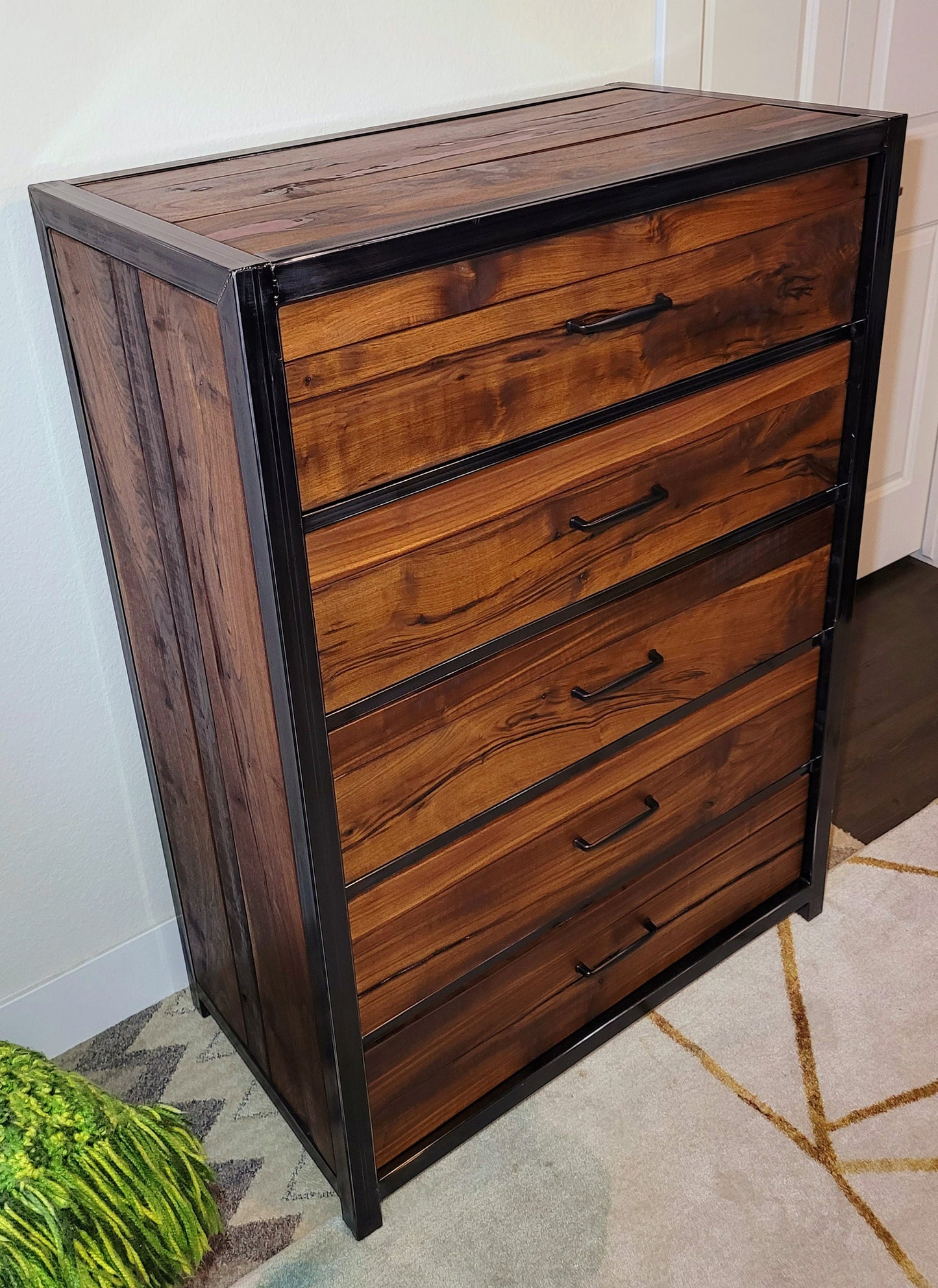 Made to Order~Vertical Dresser with Colored Epoxy Included~Handmade USA