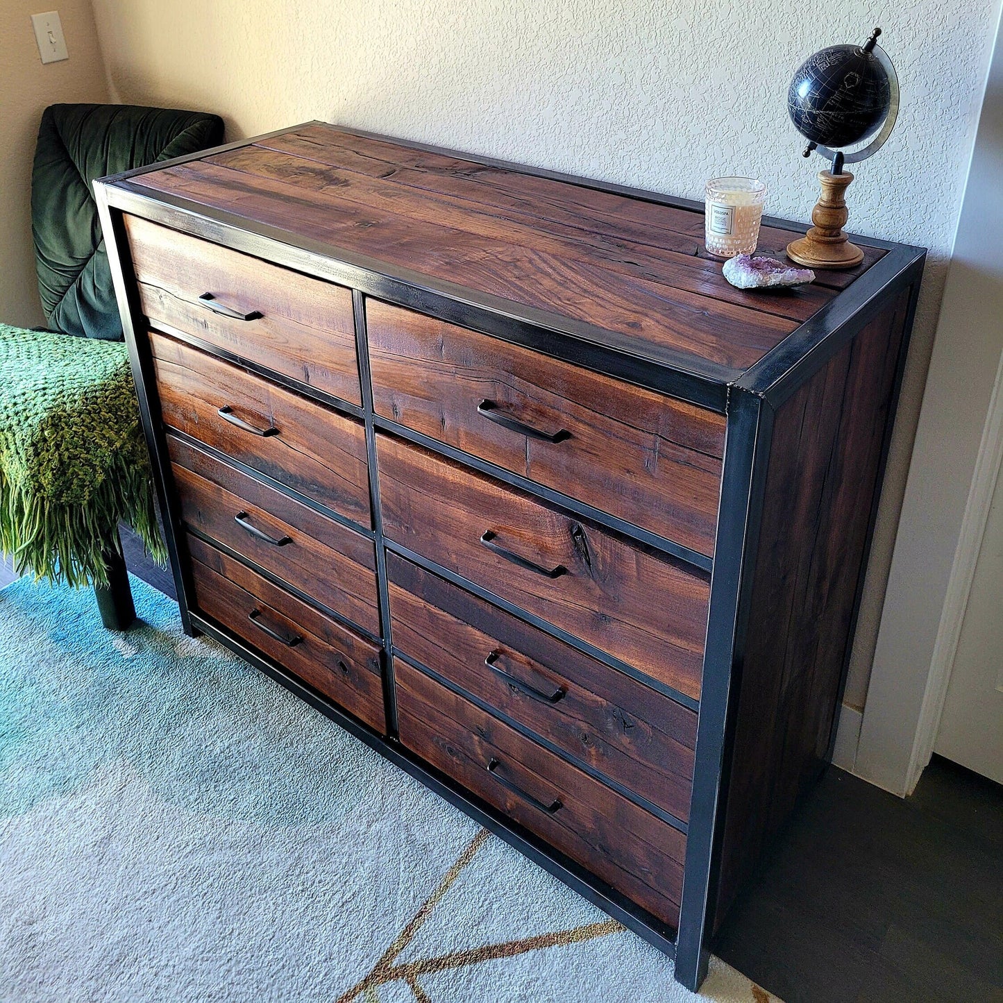 Start a Custom Order! - Eight Drawer Walnut Dresser - Handmade in Colorado