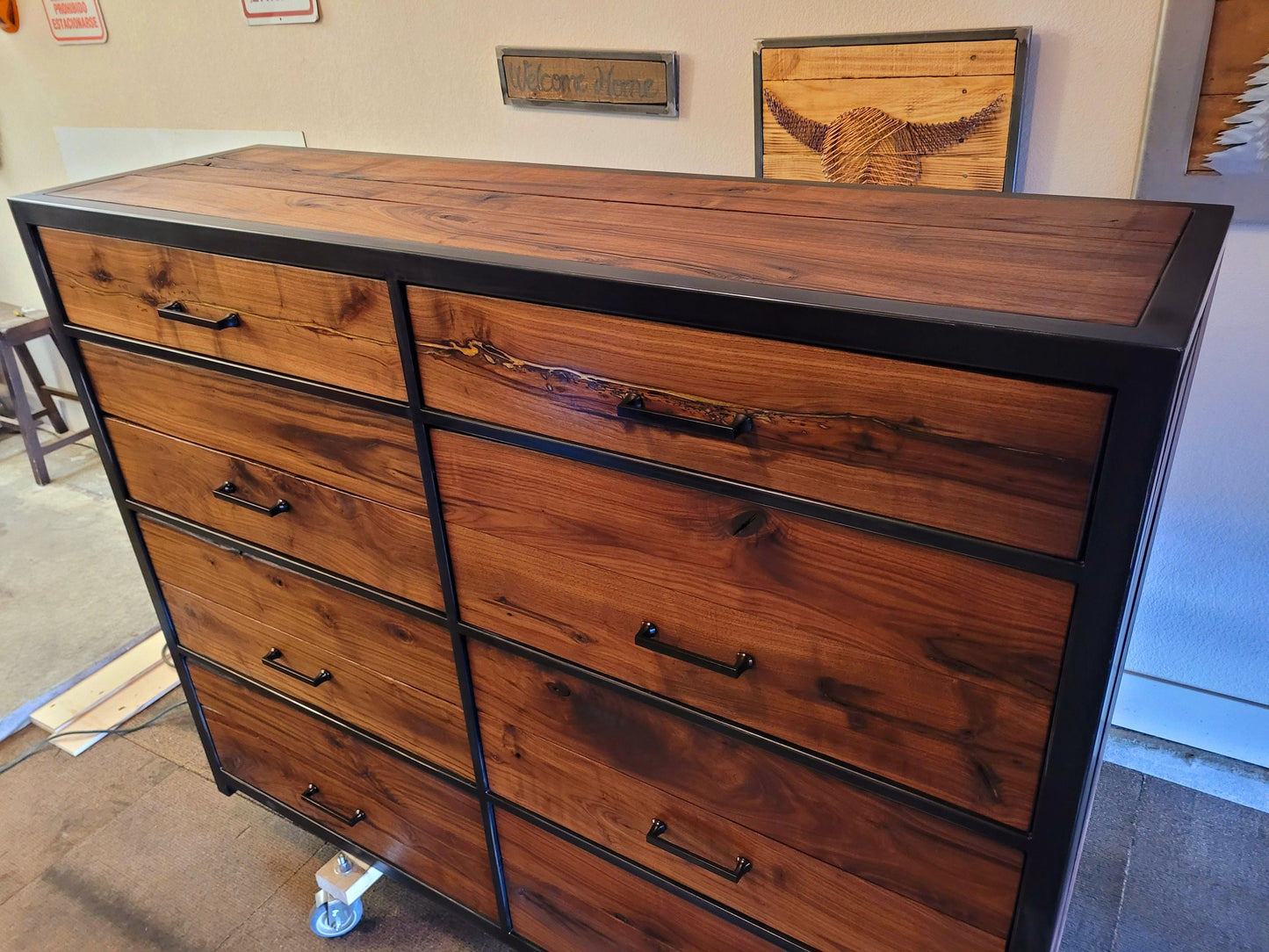 Custom Order! - Oversized Industrial Rustic 8 Drawer Dresser - Handmade to Order ~~