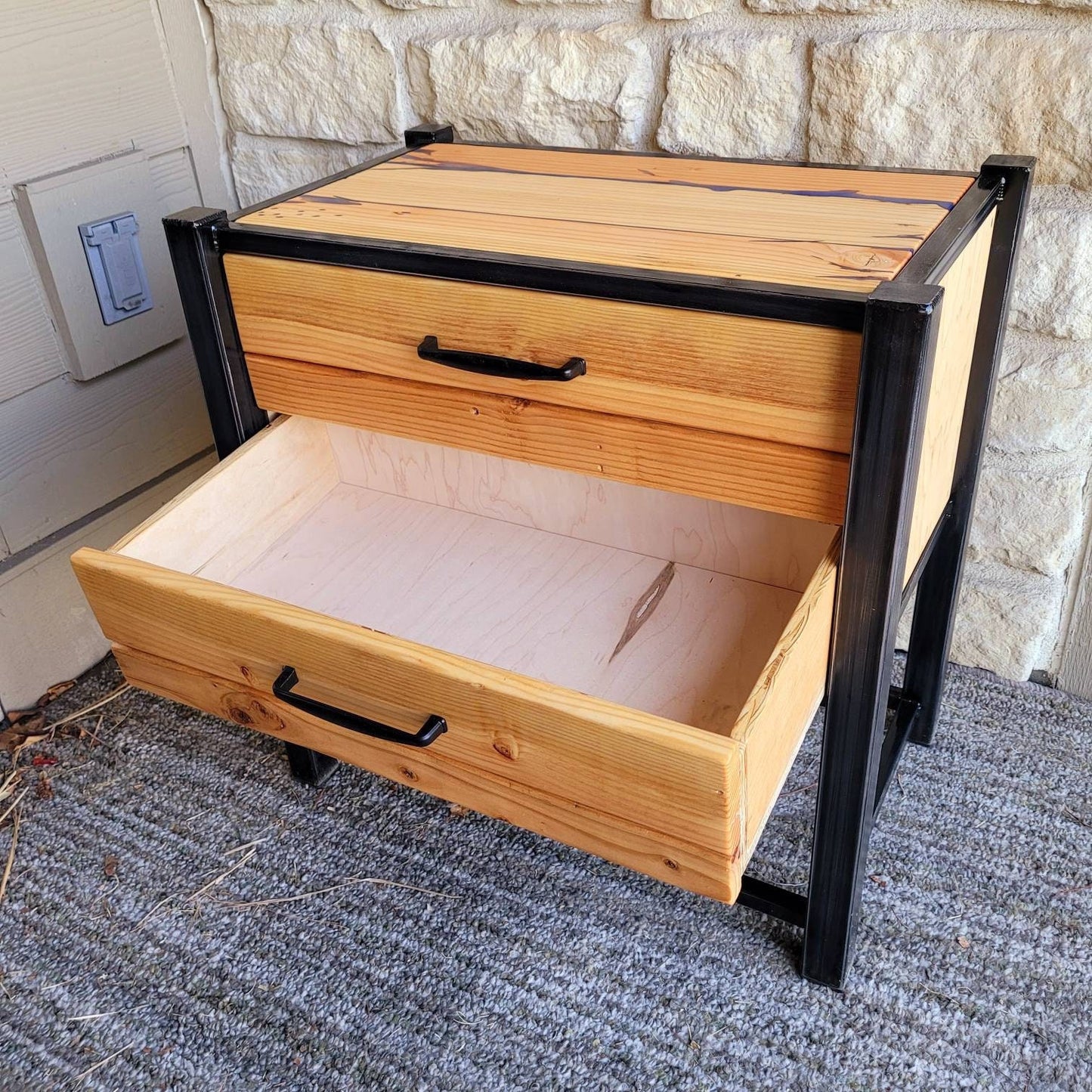 Farmhouse Industrial Nightstands - Made to Order