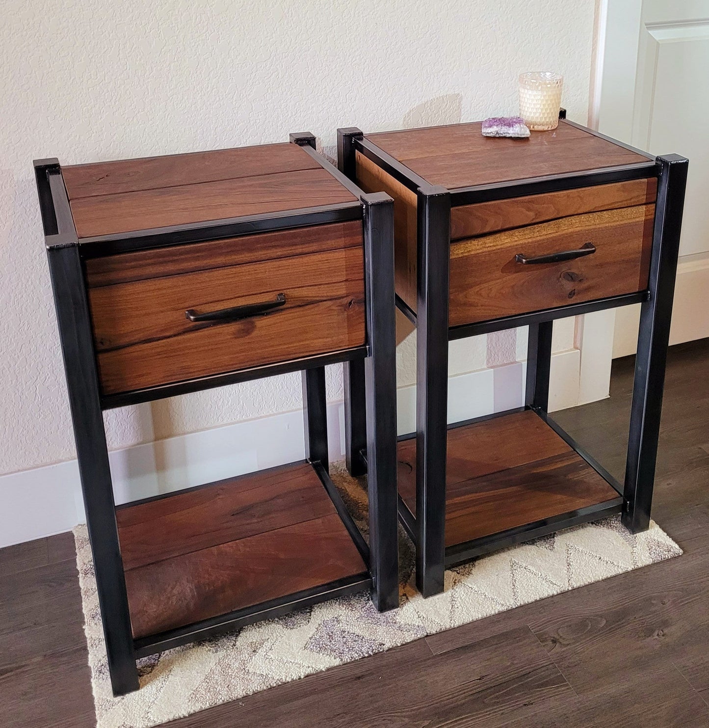 Single Drawer Side Tables - Sold in Pairs