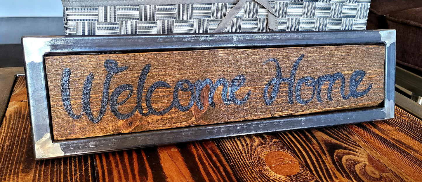 Ready to Ship - Welcome Home Sign - Custom Home Decor