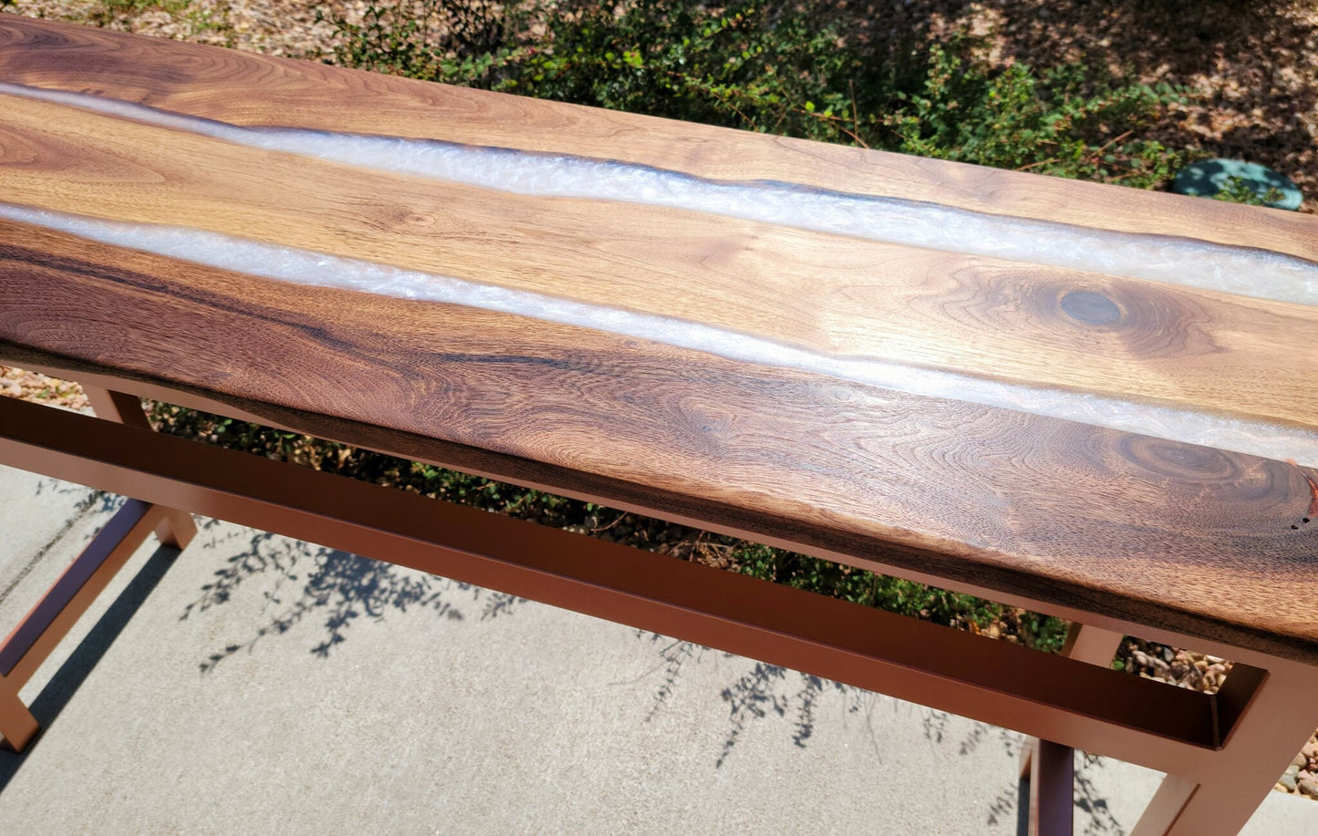 Custom Order! - Walnut Ghost Copper River Table - Made to Order by hand in Colorado!