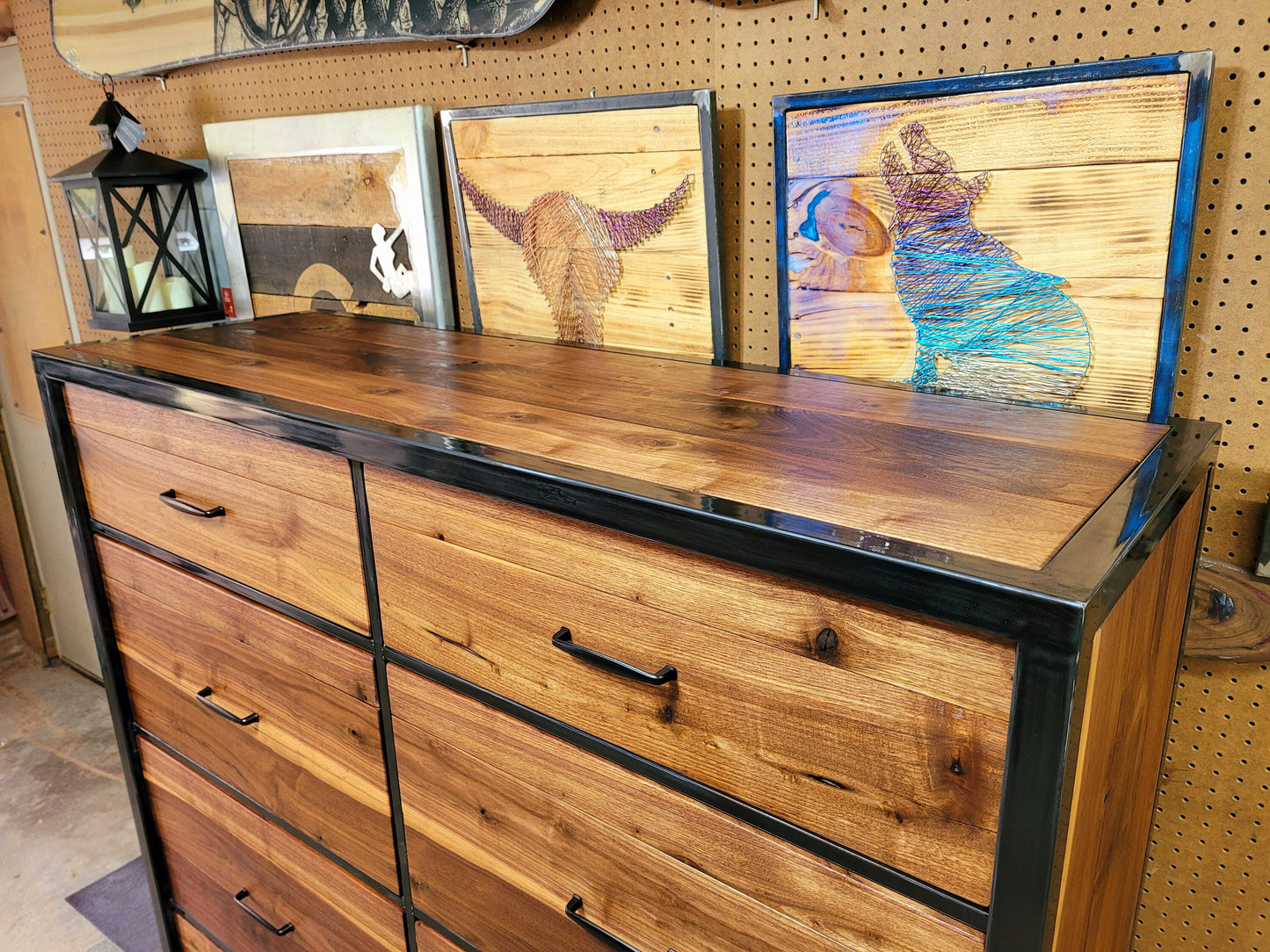 Oversized Eight Drawer Walnut Dresser - Handmade to Order - Ships Free inside Colorado!
