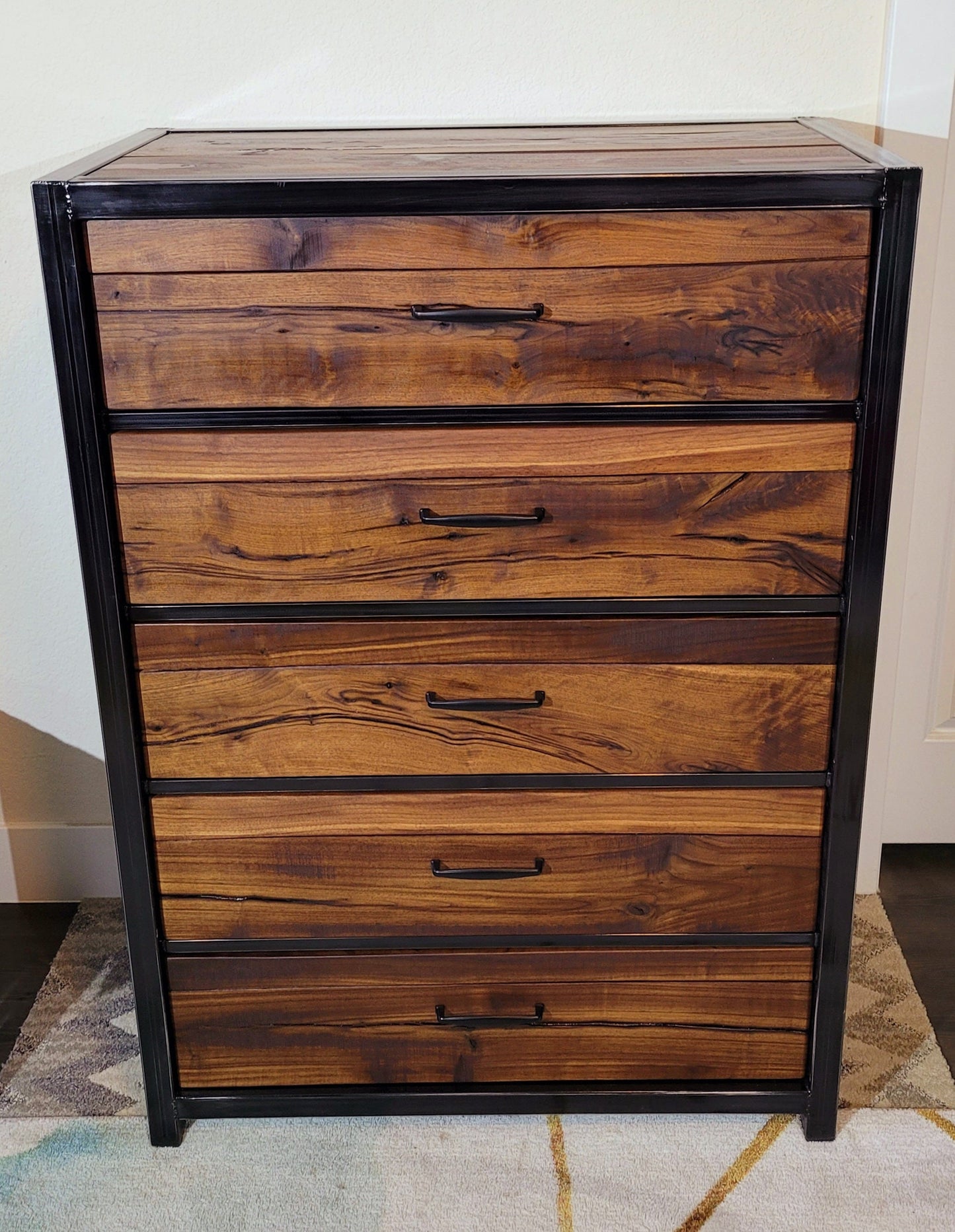 Made to Order~Vertical Dresser with Colored Epoxy Included~Handmade USA