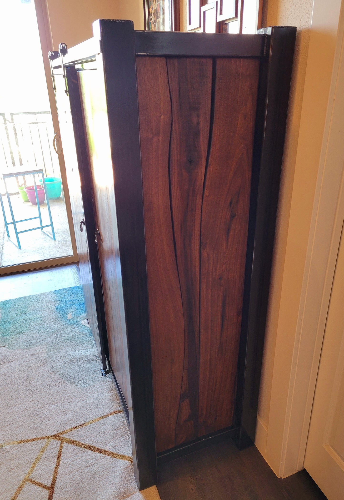 Custom Barndoor Dresser - Handmade to Order - American Black Walnut & Epoxy Inlay