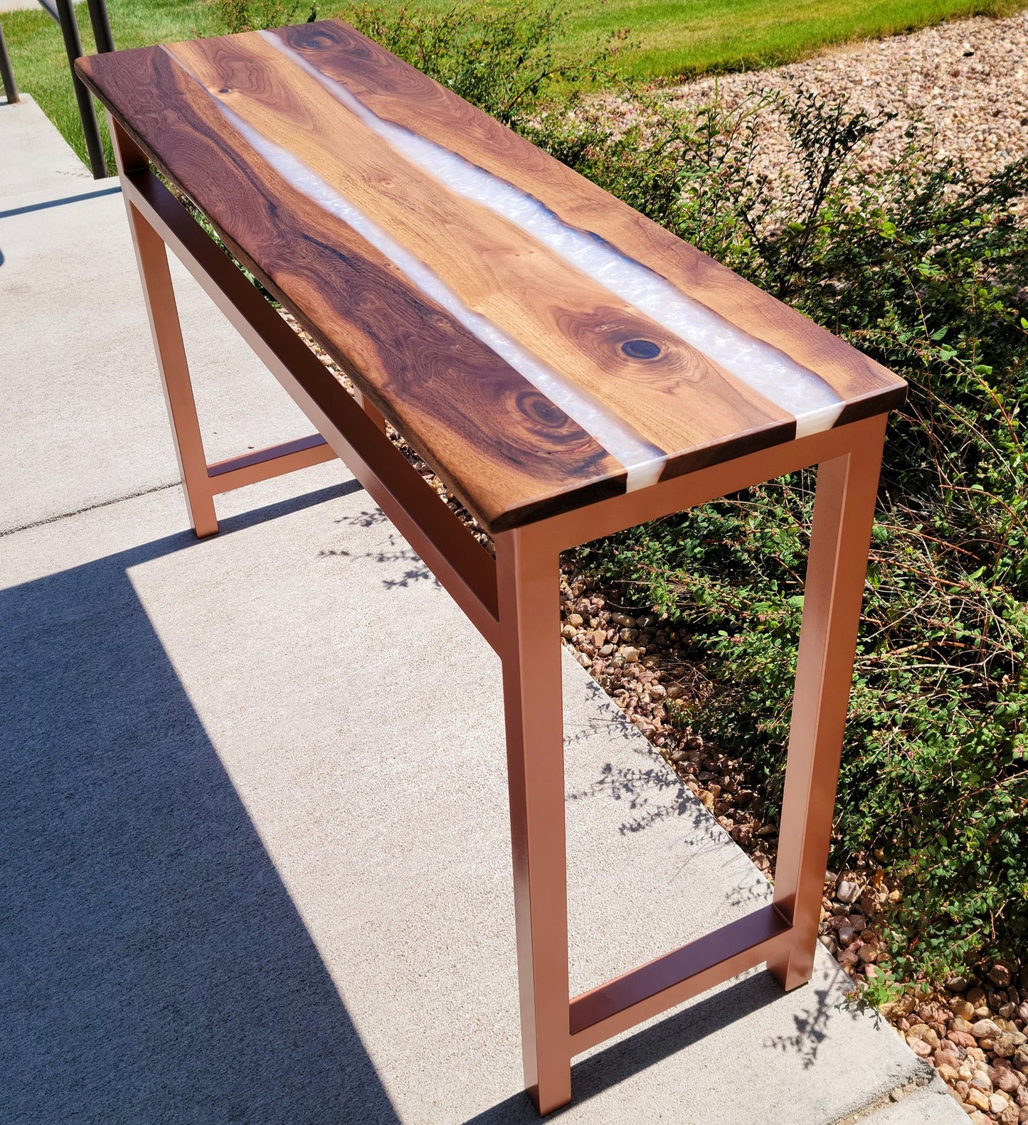 Custom Order! - Walnut Ghost Copper River Table - Made to Order by hand in Colorado!