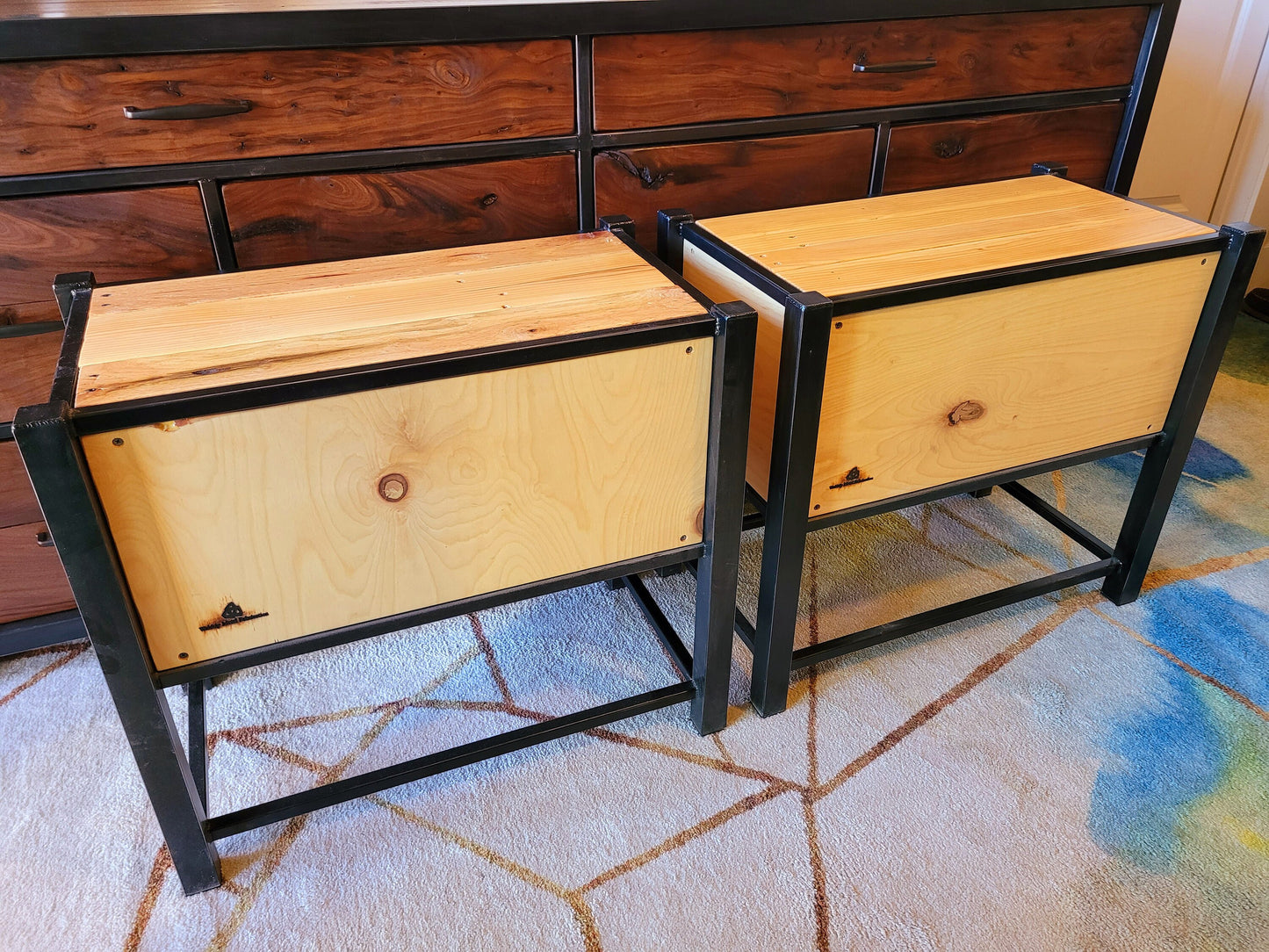 Start a Discussion! - Reclaimed White Oak Nightstands
