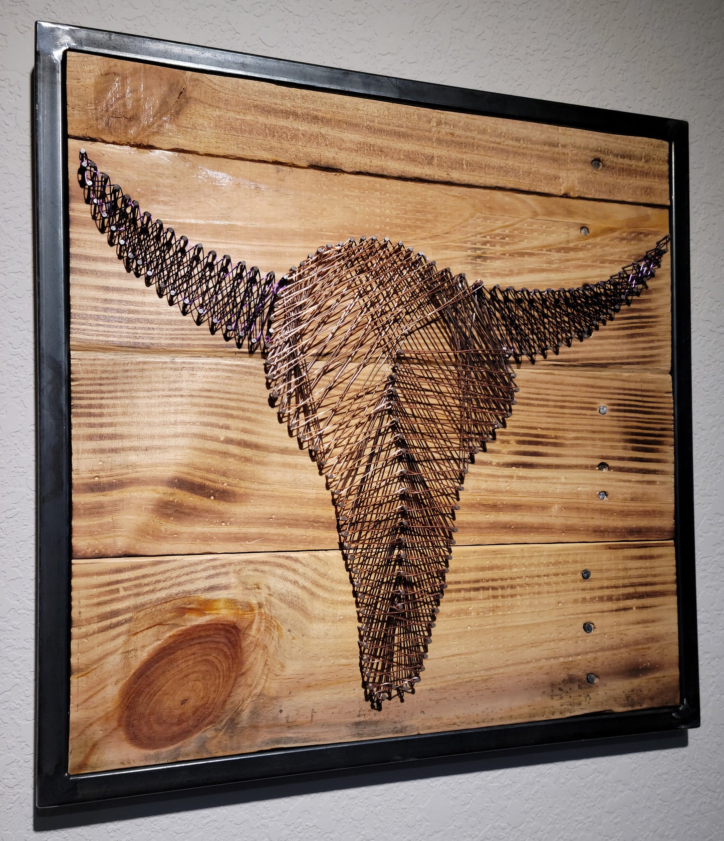 Made to Order! - Hand Made Wall Art - Cattle Head Steer - Colorado Made