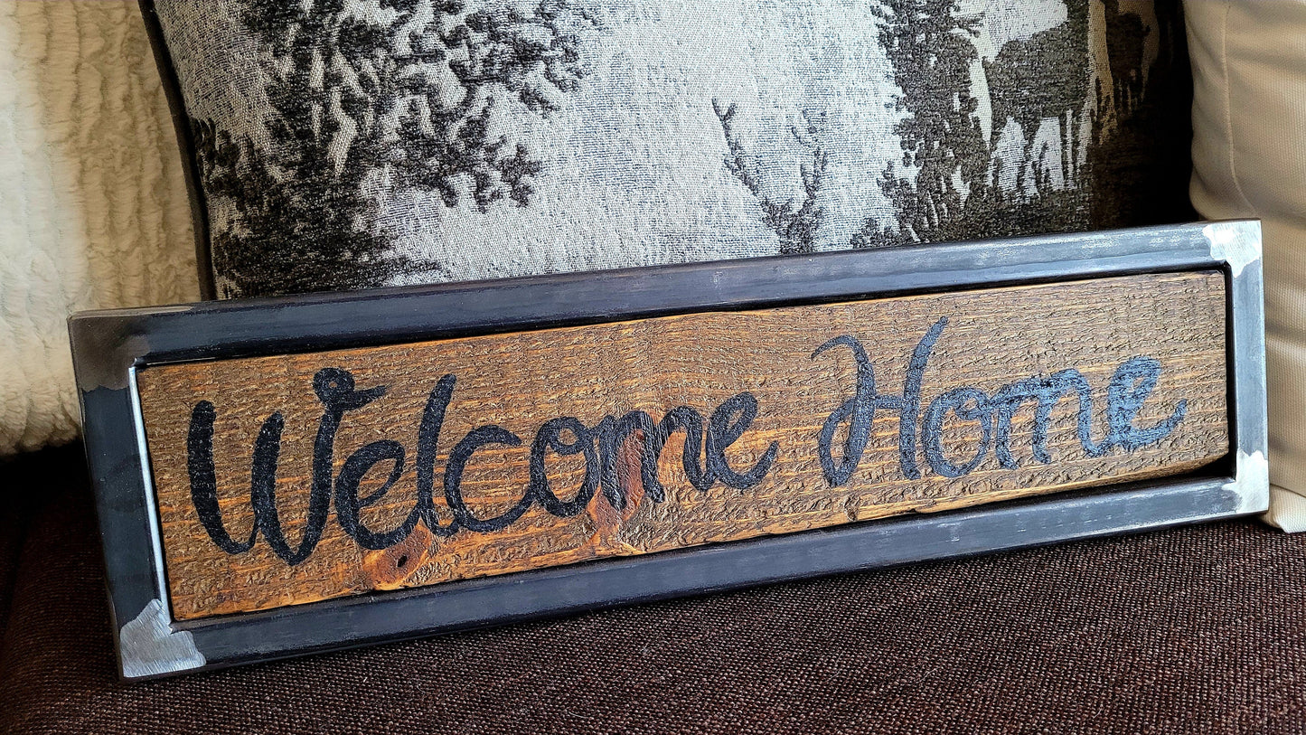 Ready to Ship - Welcome Home Sign - Custom Home Decor