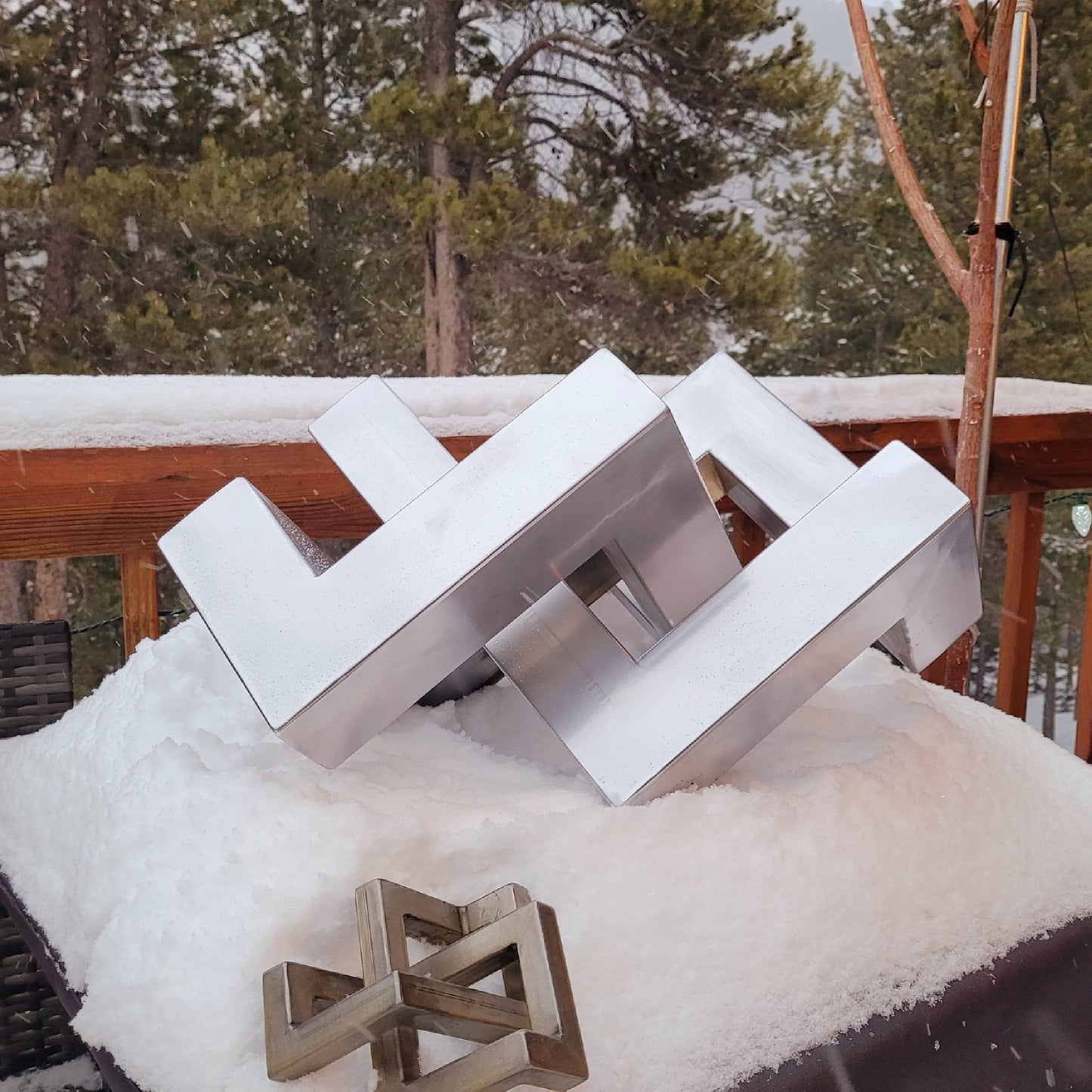 Made to Order - Oversized Infiniti Cube - Metal Knot - Handmade in Colorado