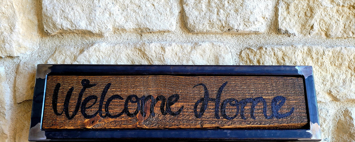 Ready to Ship - Welcome Home Sign - Custom Home Decor