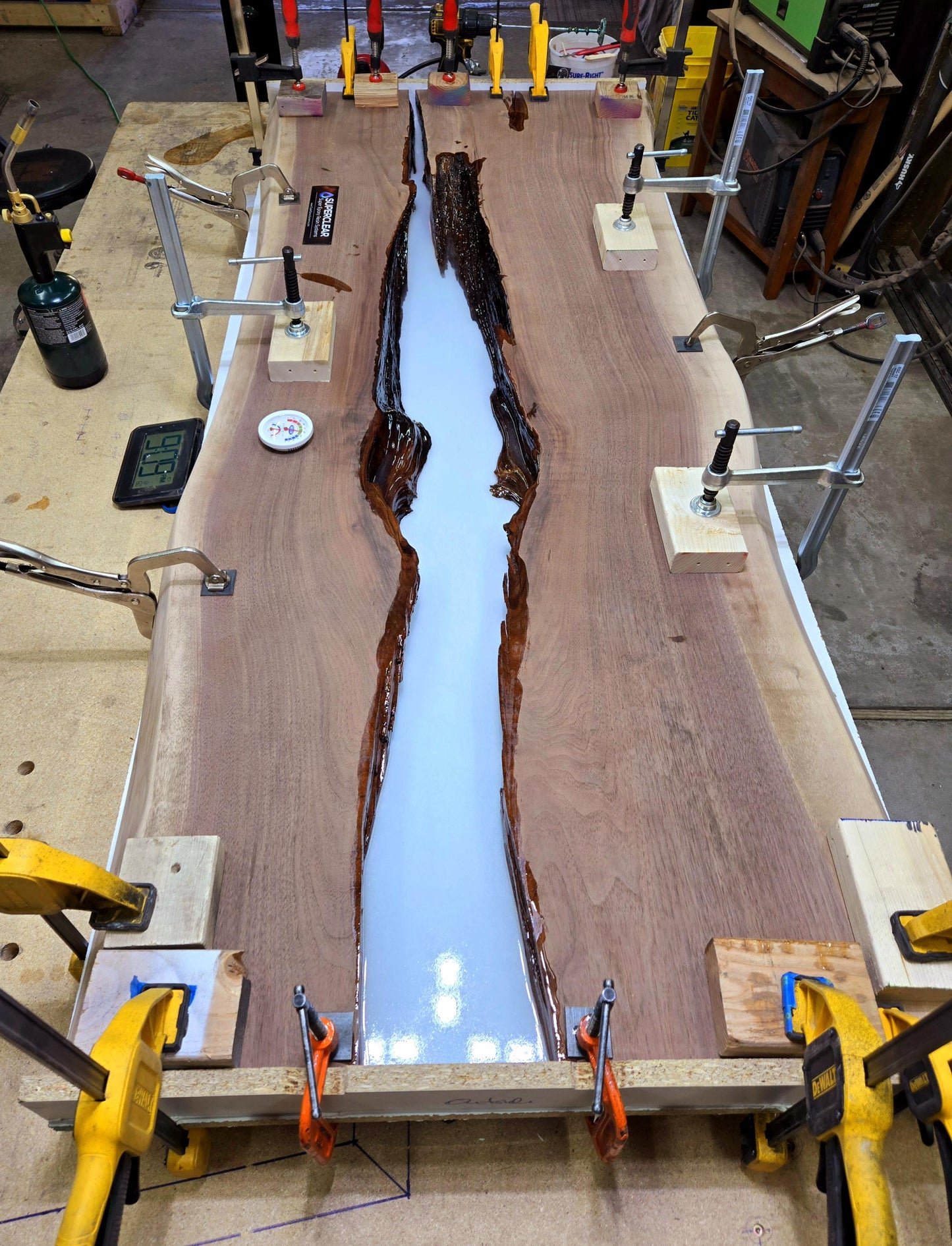 Epoxy River Table - Large Dining Room Table - New Home Furnishings