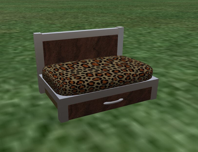 Made to Order! - Custom Pet Bed with Drawer- Handmade in Colorado - Real Metal & Black Walnut - Custom made Cat Dog Animal Bed