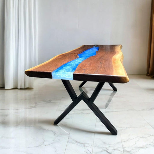 Epoxy River Table - Large Dining Room Table - New Home Furnishings