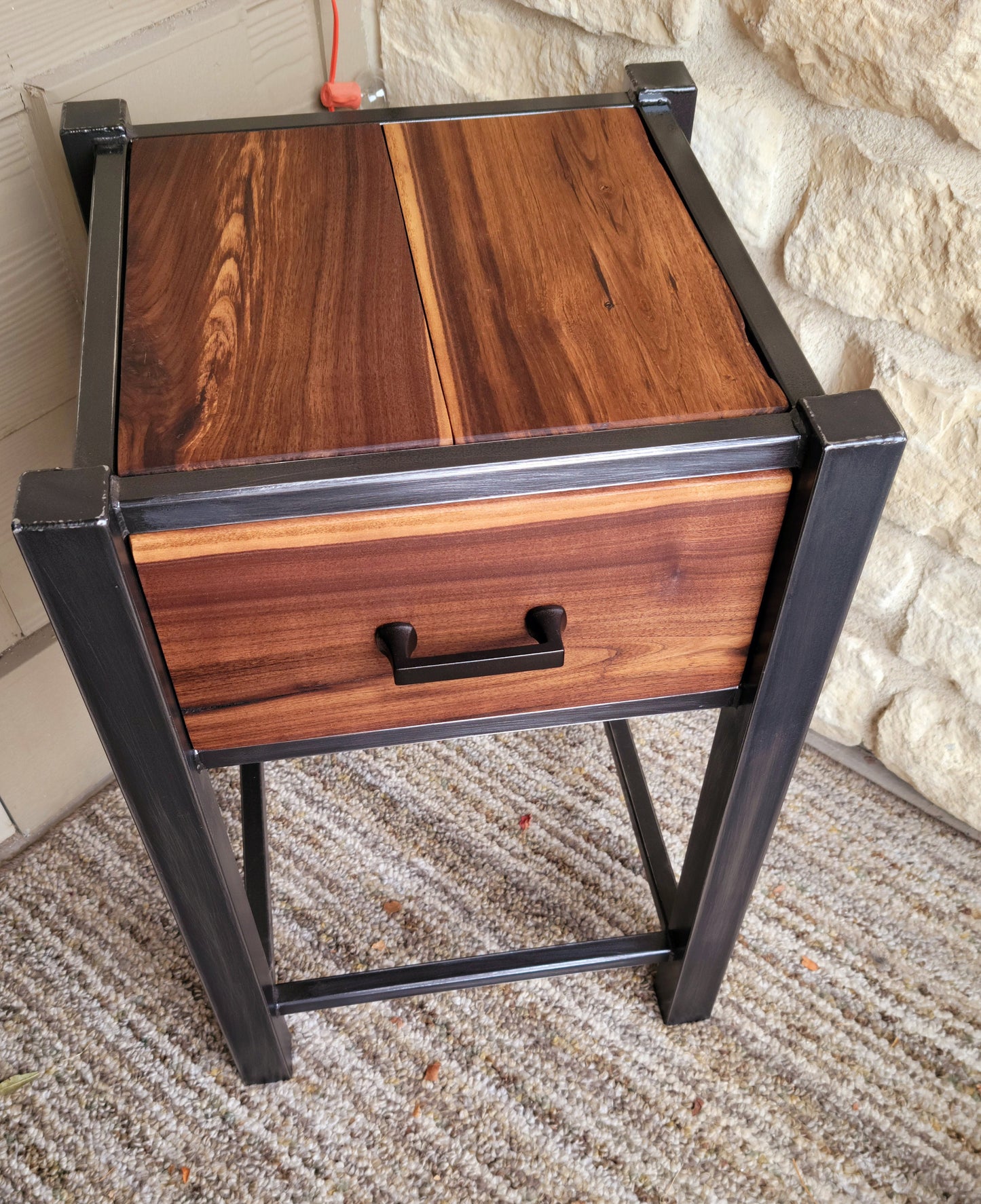 Industrial Rustic Side Tables or Nightstands - Handmade to your Specs