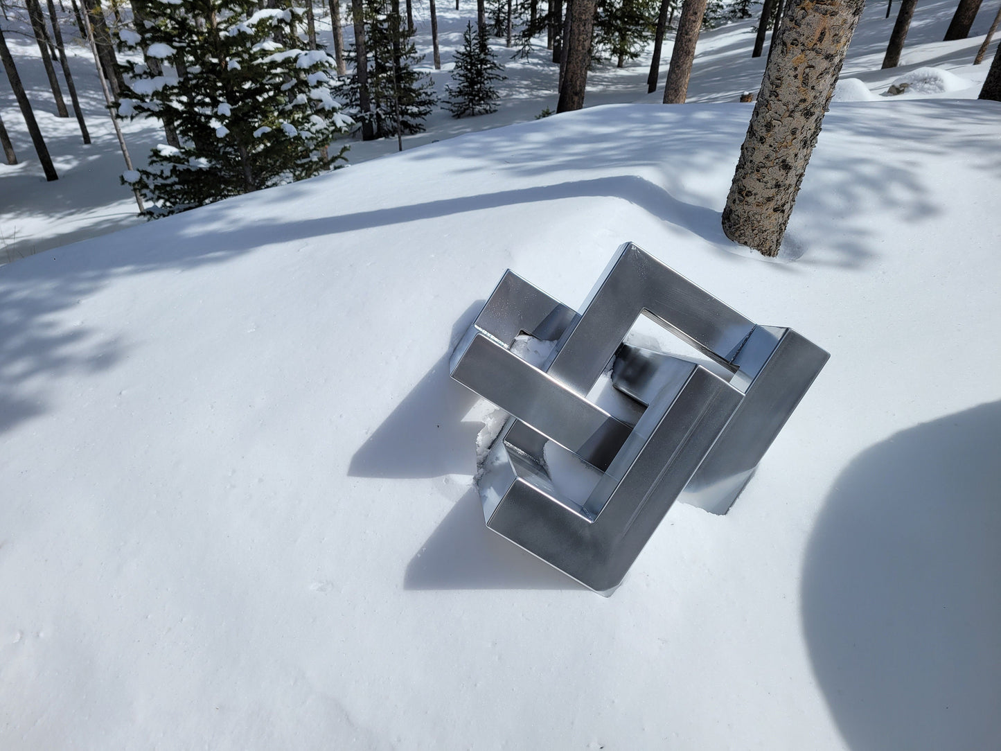 Made to Order - Oversized Infiniti Cube - Metal Knot - Handmade in Colorado