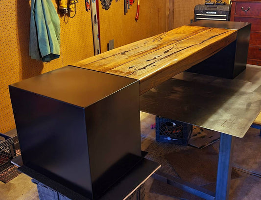 Start a Discussion! - Custom Designed Hallway/Mudroom Bench - Handmade to Order - Colorado made furniture