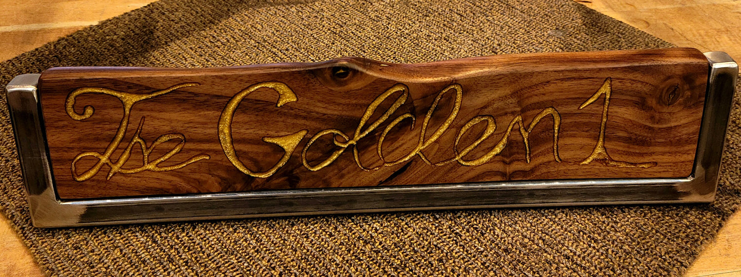 Made to Order! - Handmade Wood Signs - Your Name Gamertag Sports Team Whatever You Want - Real Metal & Wood