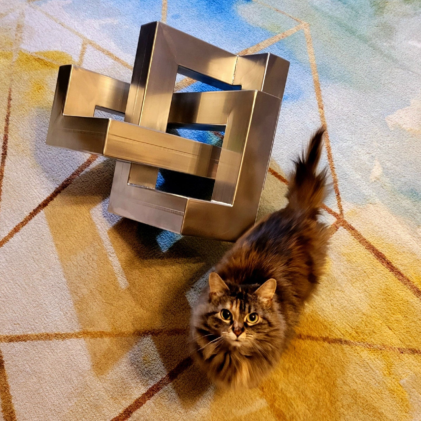 Made to Order - Oversized Infiniti Cube - Metal Knot - Handmade in Colorado