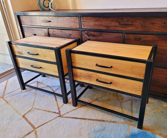 Start a Discussion! - Reclaimed White Oak Nightstands