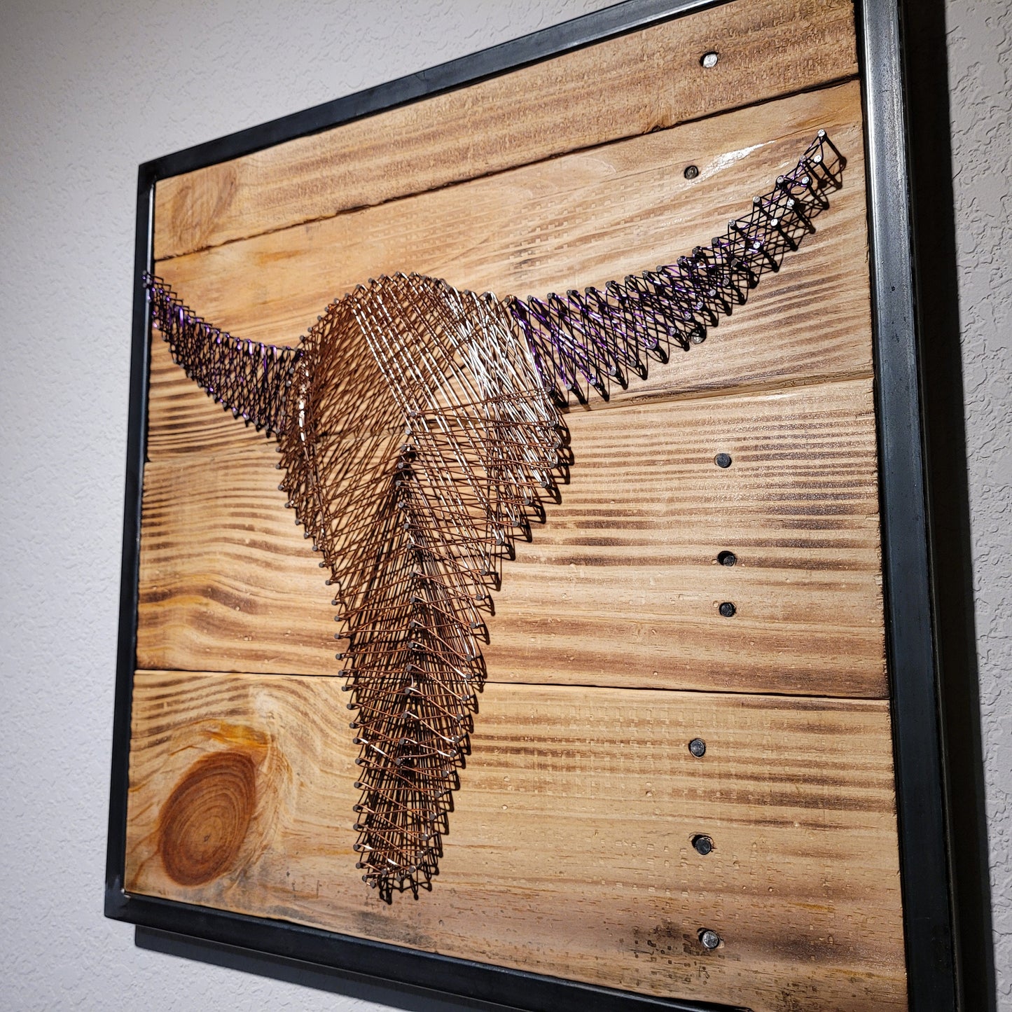 Made to Order! - Hand Made Wall Art - Cattle Head Steer - Colorado Made