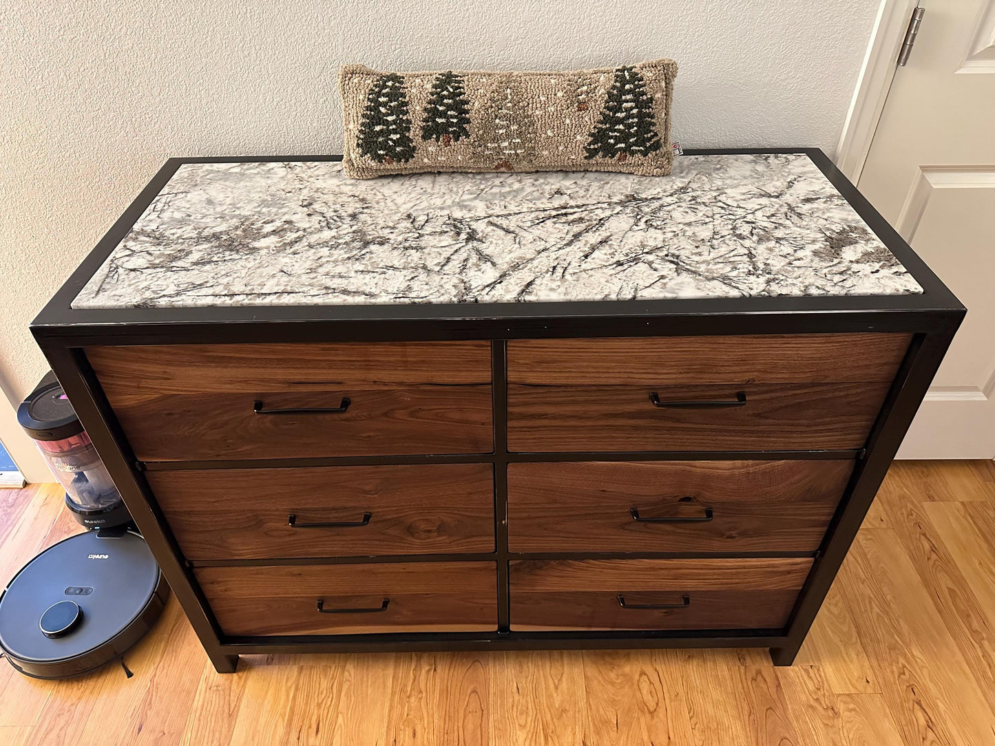 Custom Order Furniture - Farmhouse Modern - Metal Wood Granite Epoxy