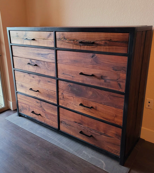 Custom Order! - Oversized Industrial Rustic 8 Drawer Dresser - Handmade to Order ~~