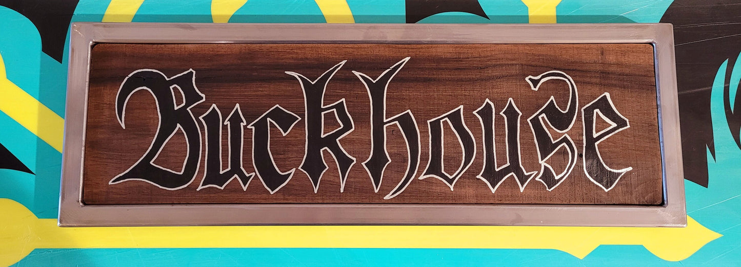 Made to Order! - Handmade Wood Signs - Your Name Gamertag Sports Team Whatever You Want - Real Metal & Wood
